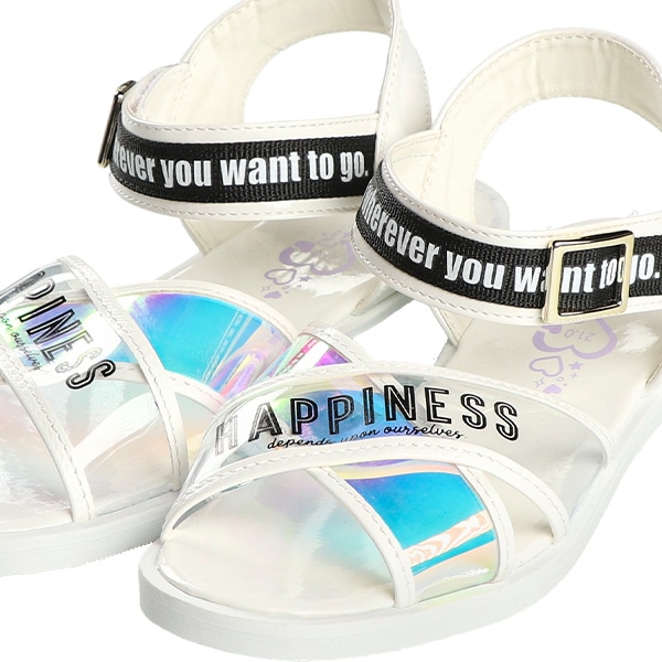 クロスクリアサンダル