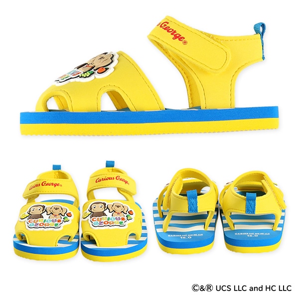 ベビービーチサンダル（おさるのジョージ）
