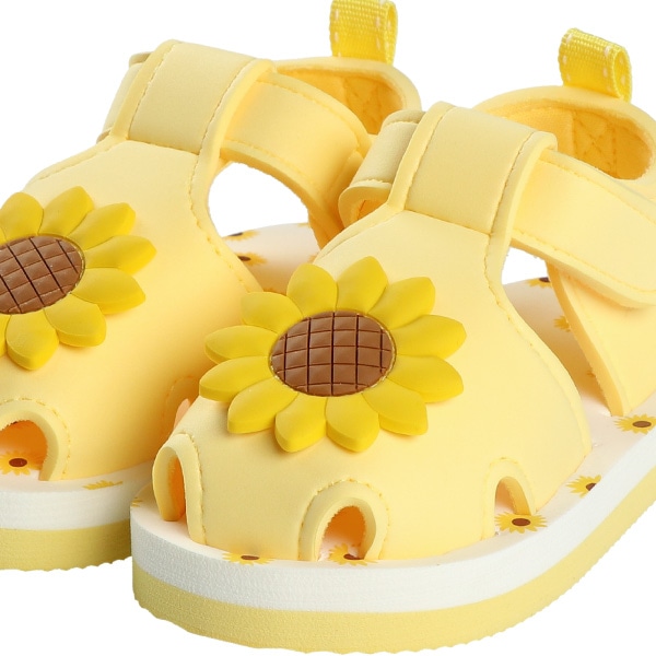 ベビービーチサンダル（ひまわりモチーフ）