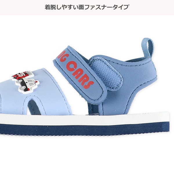 ベビービーチサンダル（はたらくくるま）