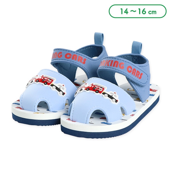 ベビービーチサンダル（はたらくくるま）