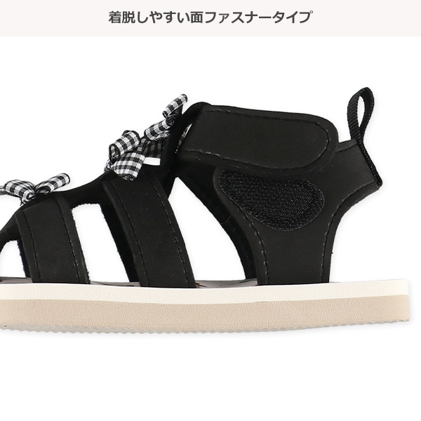 ベビービーチサンダル（3段リボン）