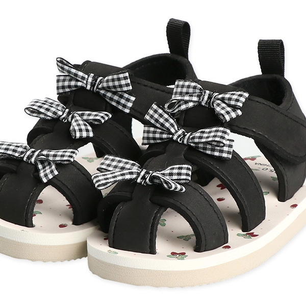 ベビービーチサンダル（3段リボン）