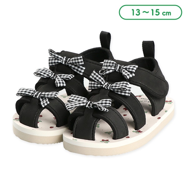 ベビービーチサンダル（3段リボン）