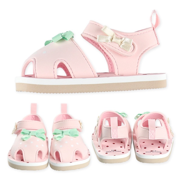 ベビービーチサンダル（なりきりいちご）