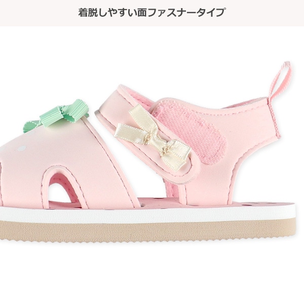 ベビービーチサンダル（なりきりいちご）