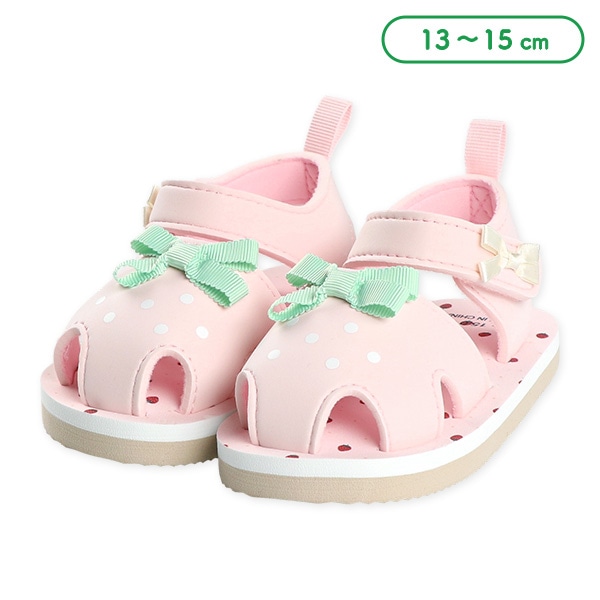 ベビービーチサンダル（なりきりいちご）