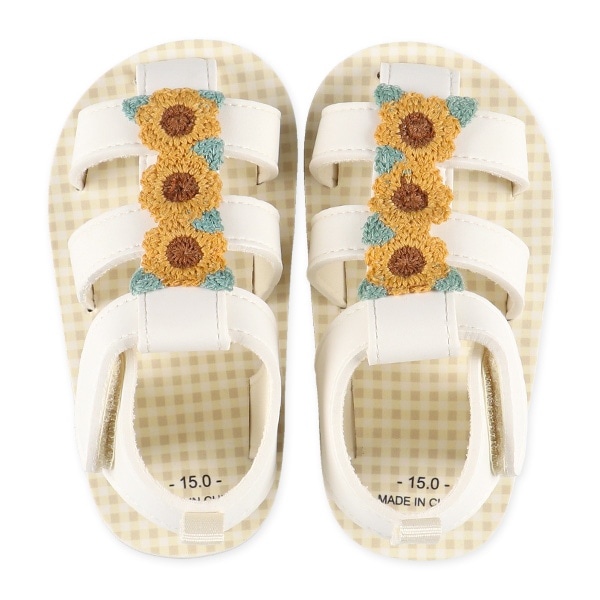 ベビービーチサンダル（ひまわり）