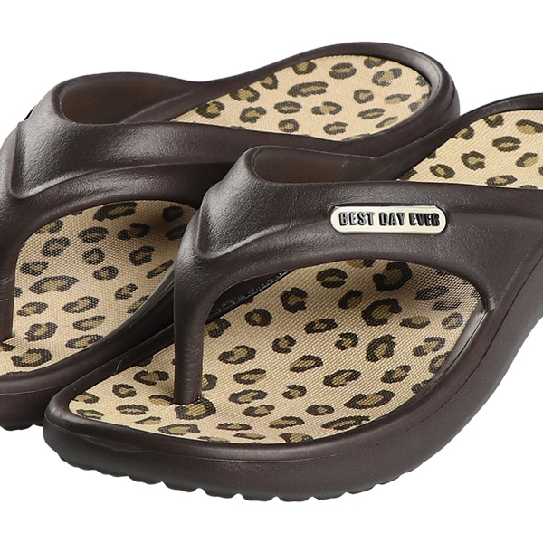 トングサンダル（ヒョウ）