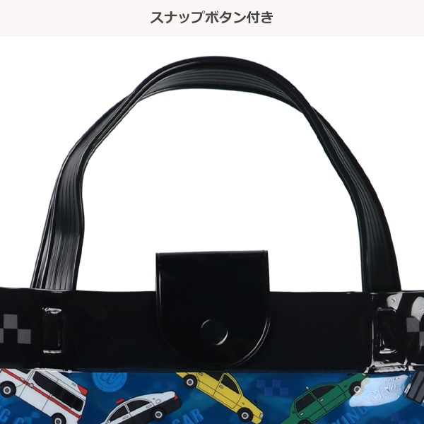 角型クリアビーチバッグ（はたらくくるま）