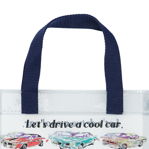 角型クリアビーチバッグ（クラシックカー）