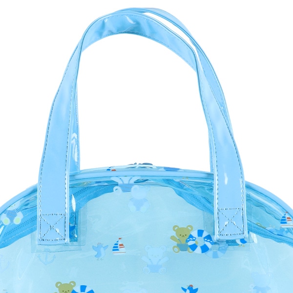 ボストン型ビーチバッグ（くまマリン）