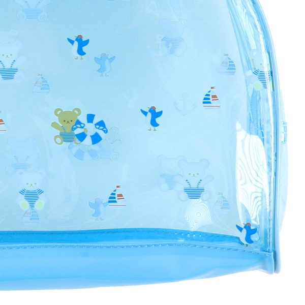 ボストン型ビーチバッグ（くまマリン）