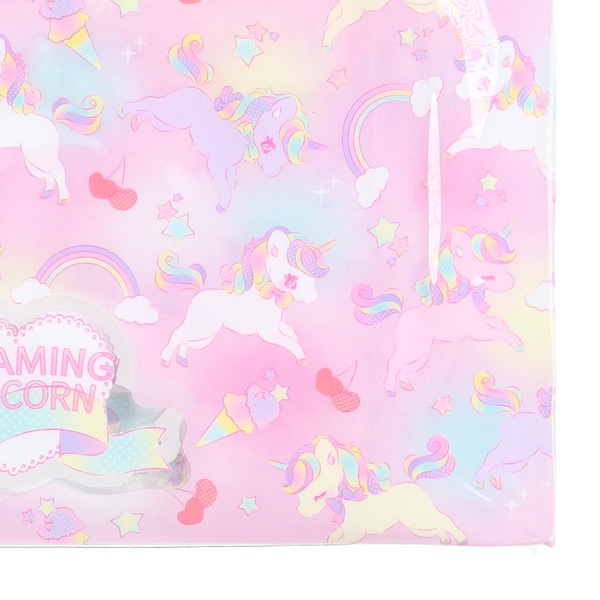 角型ビーチバッグL（ユニコーン）