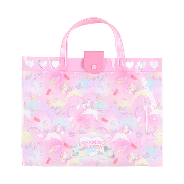 角型ビーチバッグL（ユニコーン）