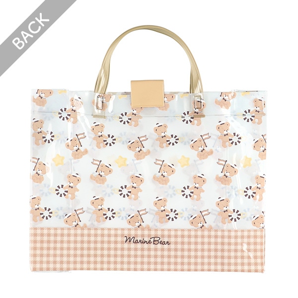 角型ビーチバッグL（くま）