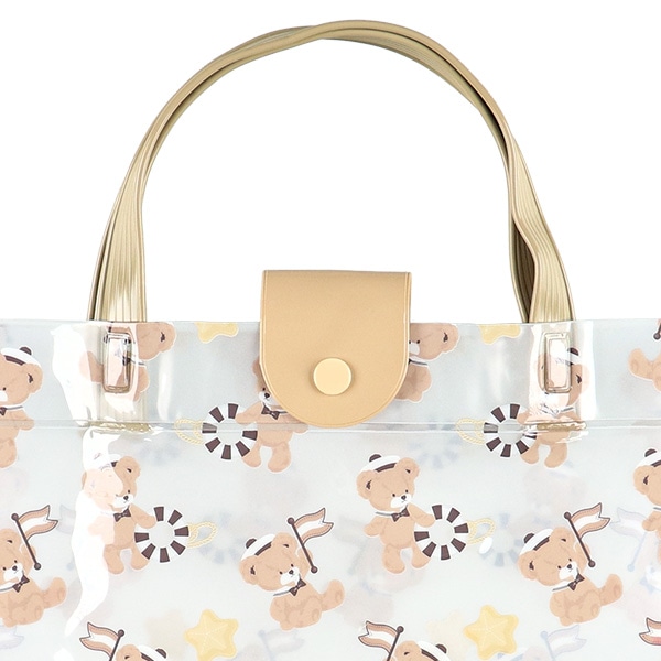 角型ビーチバッグL（くま）