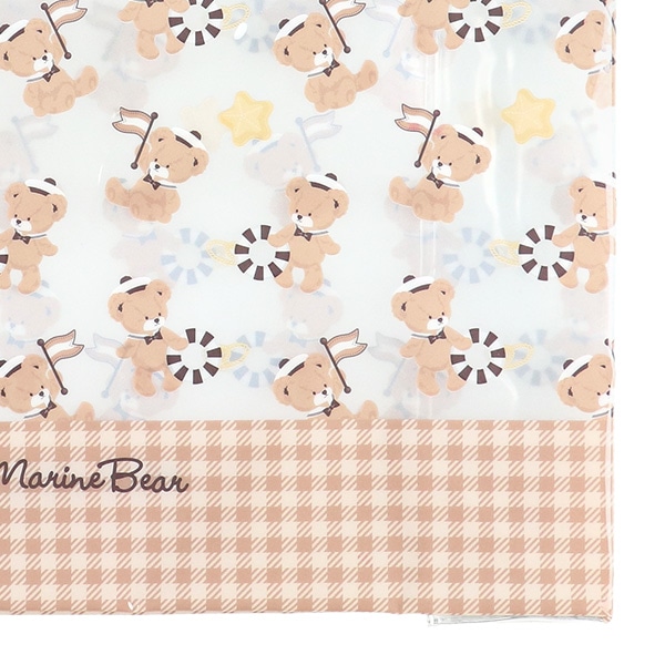 角型ビーチバッグL（くま）