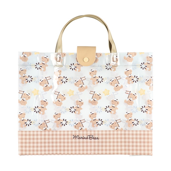 角型ビーチバッグL（くま）