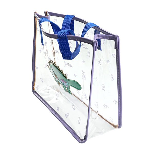 スパンコール入りクリアビーチバック（恐竜）