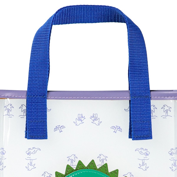 スパンコール入りクリアビーチバック（恐竜）