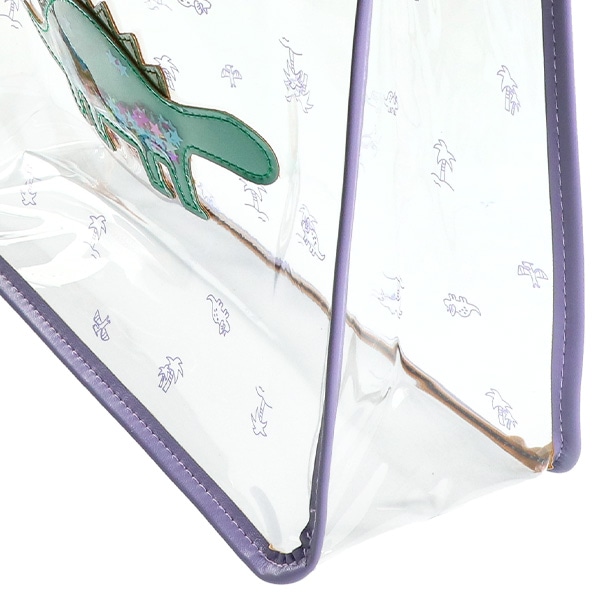 スパンコール入りクリアビーチバック（恐竜）