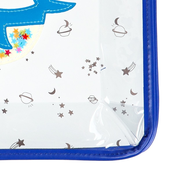 スパンコール入りクリアビーチバック（くじら）