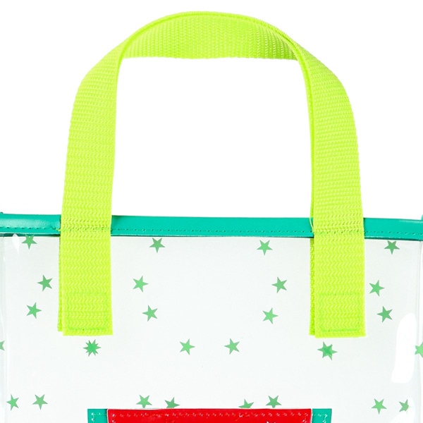 スパンコール入りクリアビーチバック（すいか）