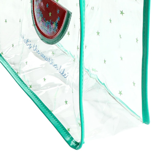 スパンコール入りクリアビーチバック（すいか）