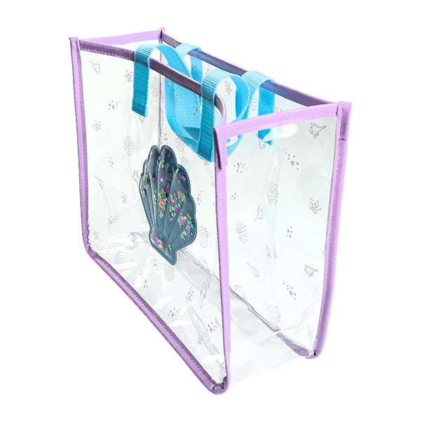 スパンコール入りクリアビーチバック（シェル）