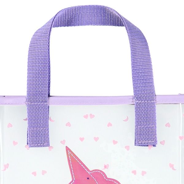 スパンコール入りクリアビーチバック（ユニコーン）