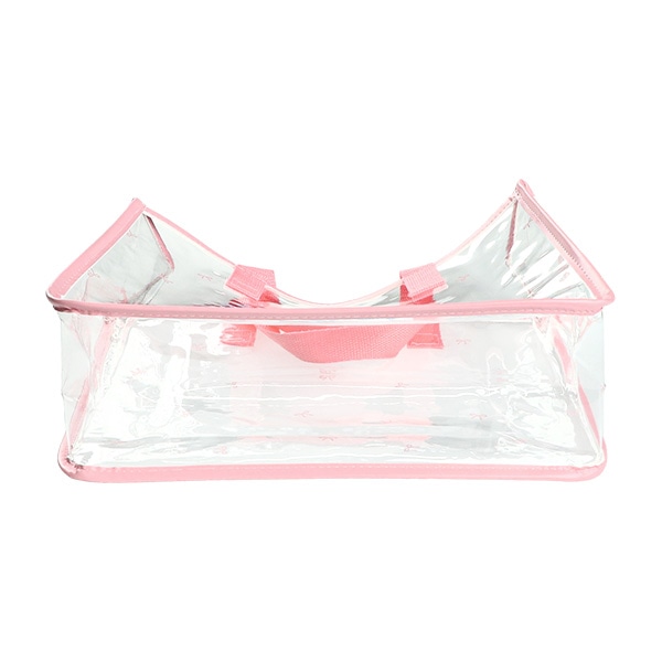 スパンコール入りクリアビーチバック（ハート）