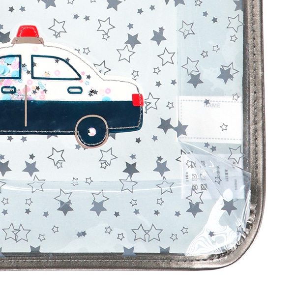 スパンコール入りクリアビーチバッグ（パトカー）