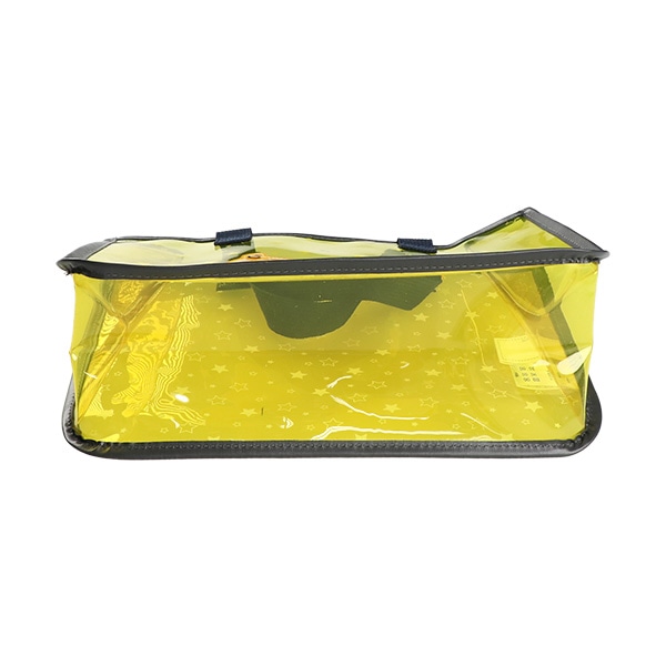 スパンコール入りクリアビーチバッグ（ブルドーザー）