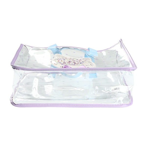 スパンコール入りクリアビーチバッグ（ねこ）