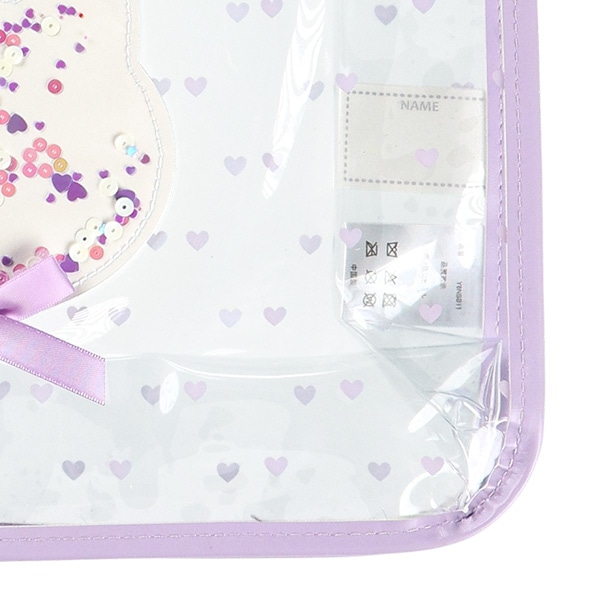 スパンコール入りクリアビーチバッグ（ねこ）