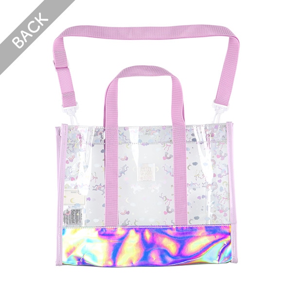 ショルダー付き角型ビーチバッグ（ユニコーン）