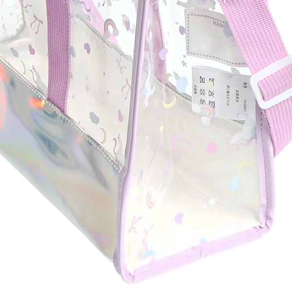 ショルダー付き角型ビーチバッグ（ユニコーン）