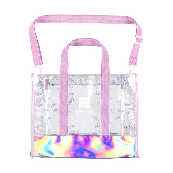 ショルダー付き角型ビーチバッグ（ユニコーン）