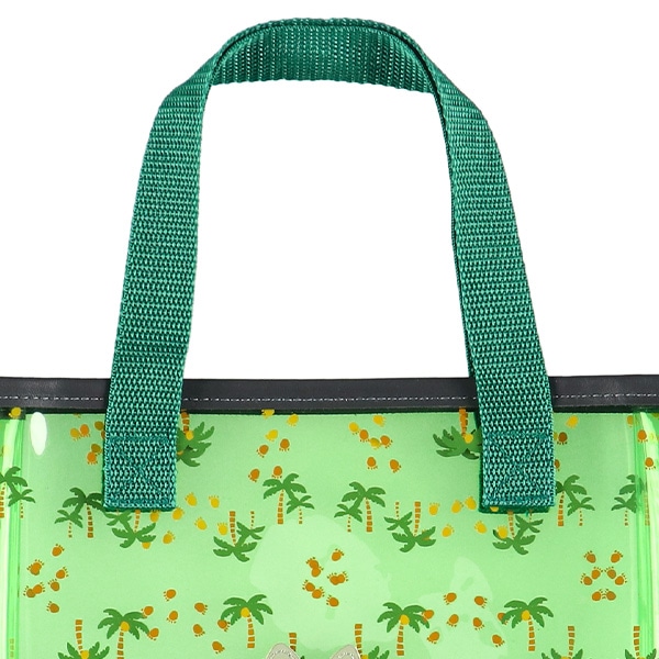 スパンコール入りクリアビーチバッグ（ステゴサウルス）