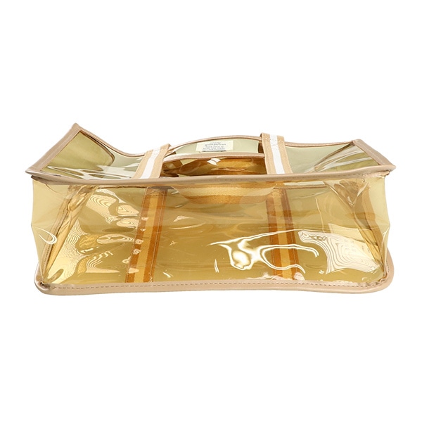 クリアビーチバッグ（ヒョウ柄使い）