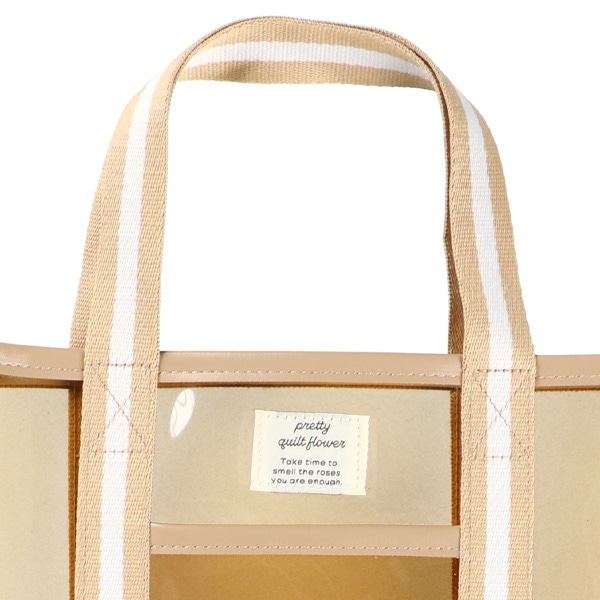 クリアビーチバッグ（ヒョウ柄使い）