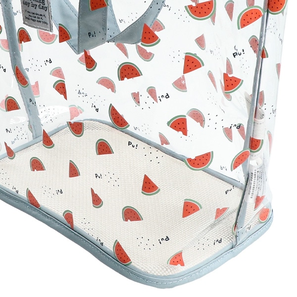 底メッシュビーチバッグ（スイカ）