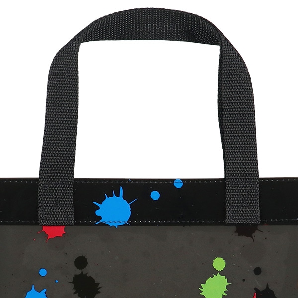 角型クリアビーチバッグ（ペンキ）