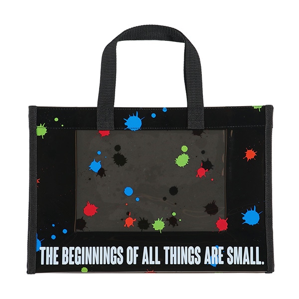 角型クリアビーチバッグ（ペンキ）