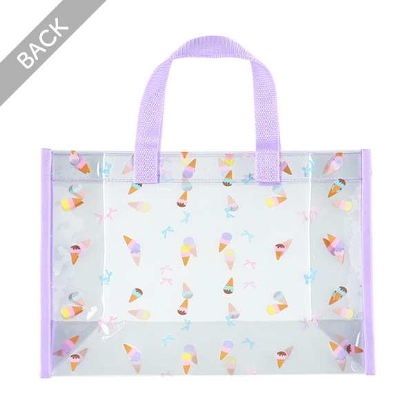 角型クリアビーチバッグ（アイスリボン）