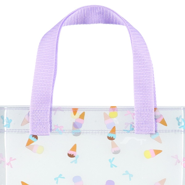 角型クリアビーチバッグ（アイスリボン）