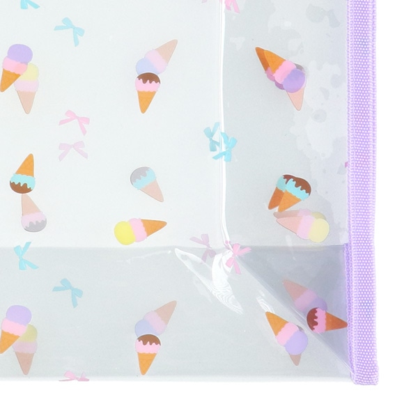 角型クリアビーチバッグ（アイスリボン）