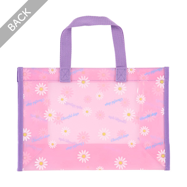 角型クリアビーチバッグ（マーガレット）