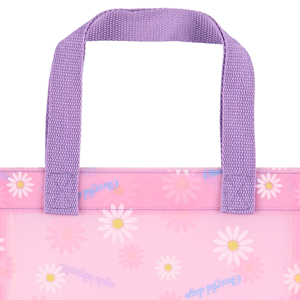 角型クリアビーチバッグ（マーガレット）